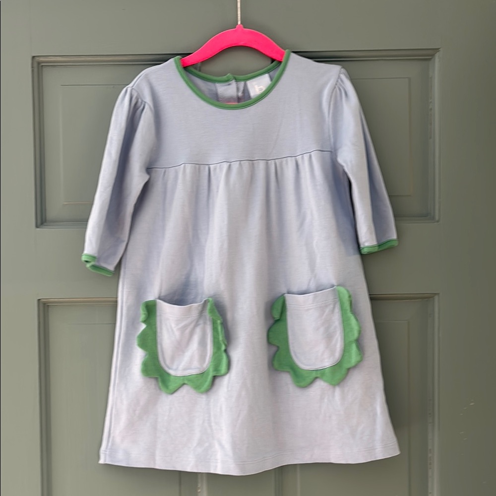 Bella Bliss Girls Blue/Green Dress Size 5